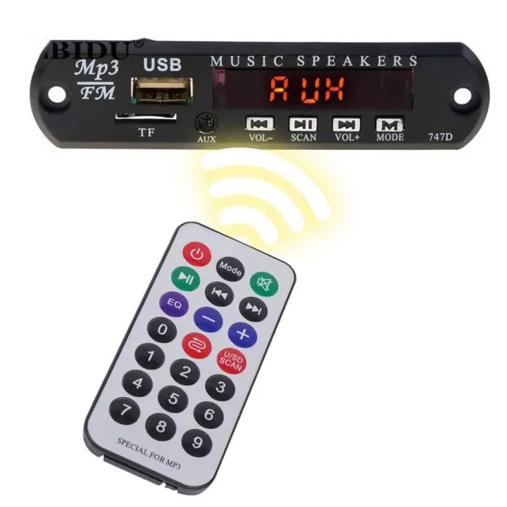MP3 Player Bluetooth MP3 FM WMA Decoder Board Audio Player Module USB TF Radio For Car Remote Music Speaker