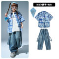 Children's jazz dance costumes, boys' street dance, hip hop hip hop trendy cool, long sleeve shirts, two-piece hiphop costumes. 