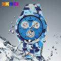 SKMEI 2109 Sport Watches Mens Multifunctional Time Military Camouflage Countdown Digital Men Wristwatch Waterproof Chrono Clock. 