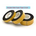Foam Tape Black 2″ Inch 50mm Double Side Foam Gum Tape Both Side Gum Foam Tape Heavy Duty Double Sided Gum Foam Tape Black Color. 