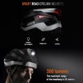 ASIEVIE Bike Smart Cycling Helmet with Headlight Tail Light SOS Emergency Alert and Wir-ele-ss Earphone. 