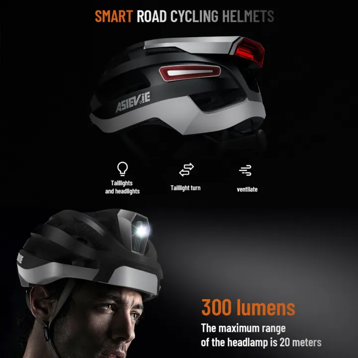 ASIEVIE%20Bike%20Smart%20Cycling%20Helmet%20with%20Headlight%20Tail%20Light%20SOS%20Emergency%20Alert%20and%20Wir-ele-ss%20Earphone%20-%20Image%202