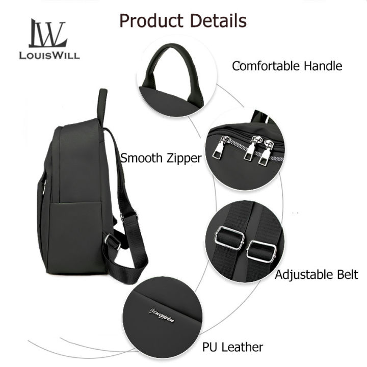 LouisWill%20Woman%20Backpack%20Candy%20color%20Shoulder%20Bags%20Fashion%20Daisy%20Ornament%20Backpack%20Shoulder%20Bags%20PU%20Women%20Bag%20Large%20Capacity%20Premium%20Oxford%20Travel%20Hiking%20Outing%20Backpack%20-%20Image%207