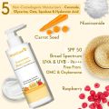 WishCare SPF50 Sunscreen Body Lotion - Broad Spectrum - UVA & UVB Protection with No White Cast - With Carrot Seed & Raspberry - For Men & Women - 200 Ml. 