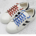Stunning Pearly-Lustre Rounded Glitter Shoe Laces Golden Colorful Shoelaces White Pearl Shoestring For Sports Canvas.