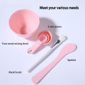 6 in 1 Face Mask Mixing Bowl Set, DIY Facemask Mixing Tool Kit with Facial Mask Bowl Stick Spatula Brush and Gauge Spoons. 