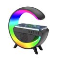 Misuli G500 Bluetooth Speaker Ambient Light Wireless Charger Bedside Music Wake Light Multiple Lighting Modes. 