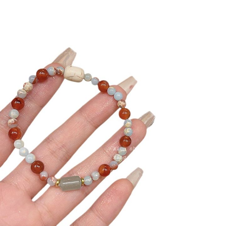Genting%20Pavilion%20~%20Literary%20Retro%20Chinese%20Beaded%20Double%20Circle%20Fine%20Bracelet%20Prayer%20Word%20Gentle%20Temperament%20Girlfriend%20Bracelet%20Wholesale%20-%20Image%205