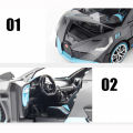 1:24 Bugatti DIVO Diecast Alloy Car Super Sports Racing Car Simulation Toy Vehicles Metal Car Model Car Sound Light Toys For Gift. 