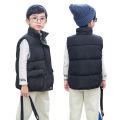 Fashion Winter Kids Baby Cotton Vest Jacket Autumn Solid Color Pocket Waistcoats Boy Baby Kids Sleeveless Coats Child Outerwear. 