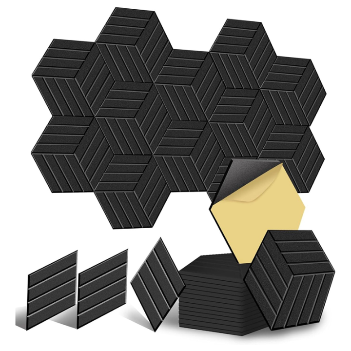 12%20Pack%20Self%20Adhesive%20Acoustic%20Panels%20Soundproof%20Wall%20Panels,Sound%20Proof%20Foam%20Panels%20for%20Noise%20Absorbing%20Easy%20Install%20Easy%20to%20Use%20-%20Image%202
