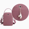 Nylon Women's Crossbody Bag Trend 2024 Shoulder Handbag Solid Color Student Phone Bag Simple Shopper Bags Purse.