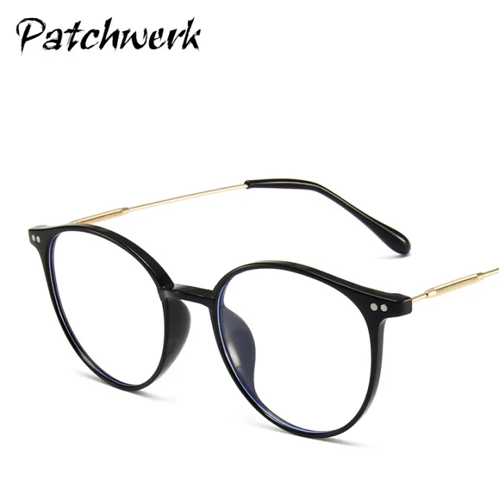 2022%20New%20Light%20Ladies%20Plain%20Flat%20Mirror%20Retro%20Oval%20Rice%20Nail%20Glasses%20Frame%20Korean%20Version%20Blue%20Light%20Blocking%20Glasses%20-%20Image%203