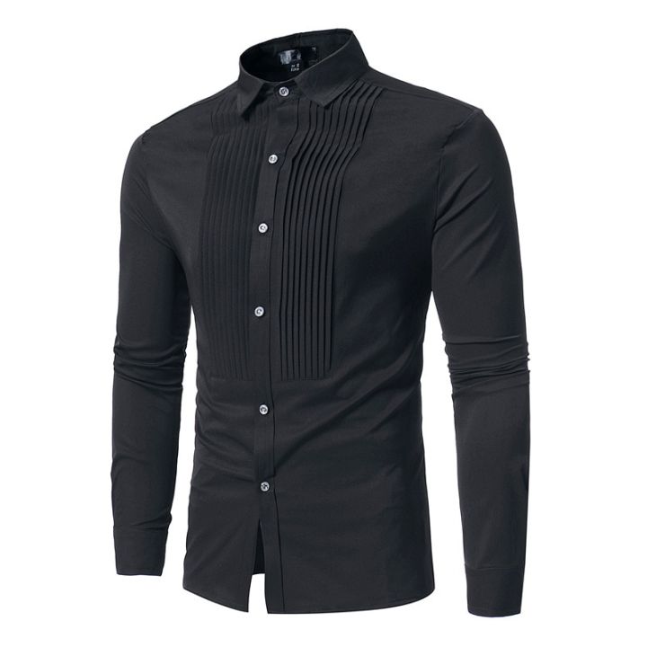 Royal%20Blue%20Wedding%20Tuxedo%20Shirt%20Men%202023%20Brand%20Fashion%20Slim%20Fit%20Long%20Sleeve%20Mens%20Dress%20Shirts%20Business%20Casual%20Chemise%20Homme%20-%20Image%204