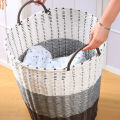 Plastic Rattan Woven Laundry Basket Laundry Basket Dirty Clothes Storage Basket Household Clothes Basket Storage Basket Toy Basket Finishing. 
