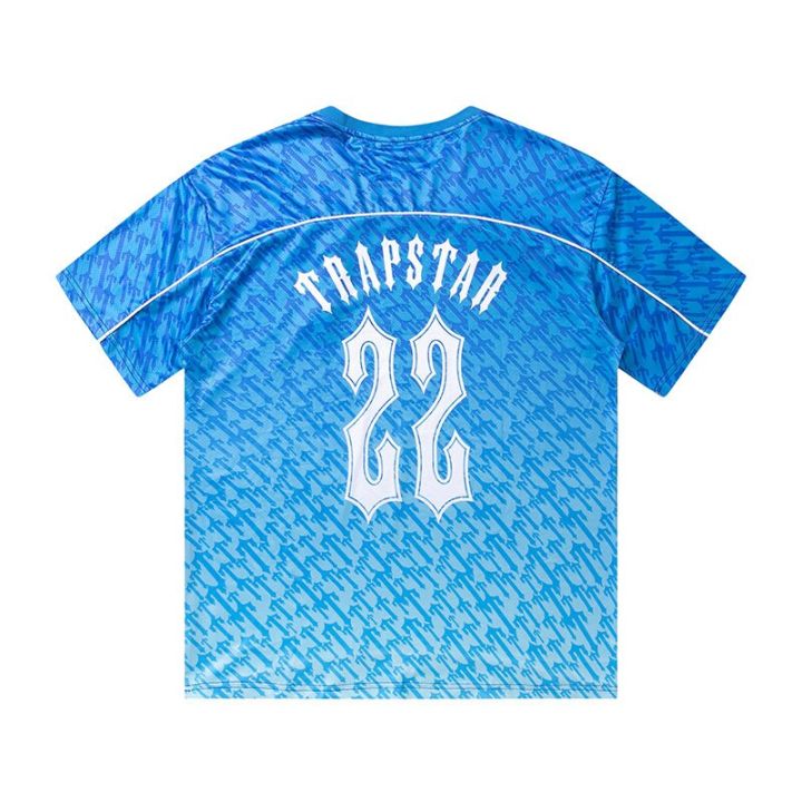Trapstar%20Monogram%20Football%20Jersey%20T-shirts%20Blue%20No.22%20Men%20Women%201:1%20Short%20Sleeve%20Oversized%20Casual%20Tops%20Tee%20-%20Image%205