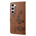 （COD)For Samsung Galaxy S23 5G Butterfly Embossed Horizontal Flip Leather Phone Case. 