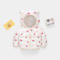 2024 New Children's down and Wadded Jacket Lightweight Baby Ear Style Cotton-Padded Clothes Baby Children Cotton-Padded Jacket Autumn and Winter Children's Clothing. 