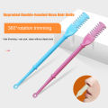 【Unbeatable Prices】 360 Degree Rotating Double Head Nose Hair Trimmer Earpick Nose Hair Removal Trimming Portable Nose Ear Hair Trimmer Tool.