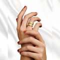 Ayatul Kursi Men's Punk Design Finger Ring For Men. 