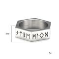 JY New Vintage Hexagon Viking Ring for Men Women Stainless Steel Viking Rings Fashion Personality Hex Nut Stainless Steel Rings. 