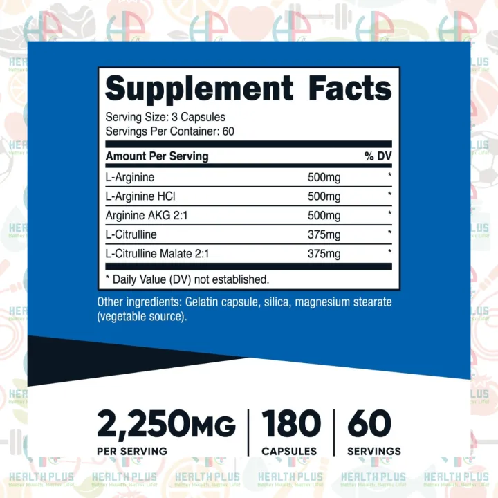 Nutricost%20Nitric%20Oxide%20Boost%202250mg,%20180%20Capsules%20-%20Image%203