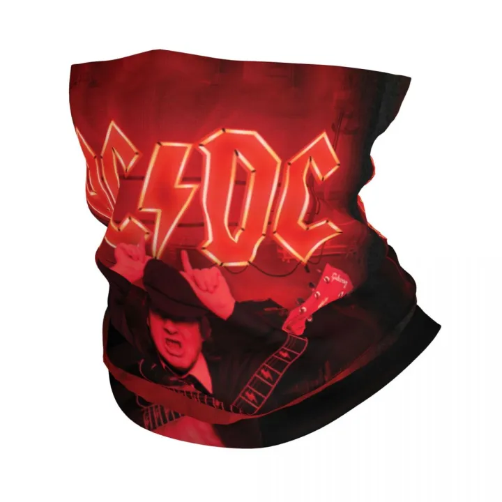 Vintage Rock AC DC Bandana Neck Gaiter for Ski Running Men Women Wrap ...