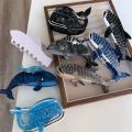 2023 New Design Cartoon Marine Shark Hair Clips Cute Blue Whale Acetate Hair Claw Hair Tiara Accessories Vintage Jewelry Gift.