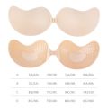 Mango Shape Chest Stickers Silicone Push Up Bra Self Adhesive Strapless Pasty Bras Invisible Nipple Cover Pad Women's Underware. 