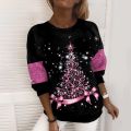 Fashion Europe and the United States Independent Station Christmas Sweatshirt Women's 3D Digital Printing European and American Foreign Trade Women's Clothing Factory Direct Sales. 
