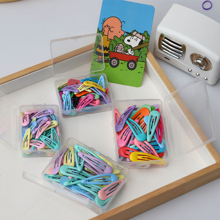 Candy color 3cm glue cute small hairpin hair accessories set children's simple 5cm lacquer Korean style side clip bangs clip