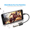UGREEN US133(10396)  Micro USB Male to USB-A  Female Cable with OTG  Nickel Plating 15cm (Black) - Micro USB 2.0 OTG Adapter Cable - 480Mbps Data Transfer - Durable PVC Jacket - Plug & Play. 