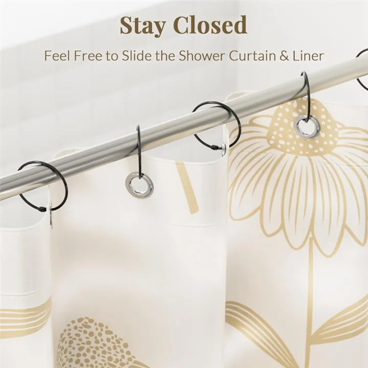 Shower%20Curtain%20Rings%20Hooks%20Rust%20Proof%20Hooks%20Anti-Drop%20Round%20Shower%20Rings,%20for%20Curtain,Gold%20-%20Image%206