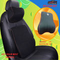 Seat Memory Foam Pillow, Car Neck Headrest Pillow Soft Memory Foam Lumbar Support Back Massager Waist Cushion Pillow For Chairs in the Car Seat Pillows Home Office Relieve Pain (2 PC/SET).