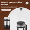 French Press Coffee & Tea Maker 12Oz, Glass Coffee Press Rust-Free. 