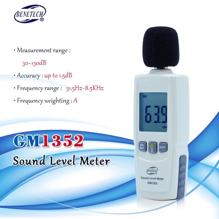 Digital sound level meter noise tester dB decibel meter in decibels ...