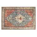 2X Distressed Entryway Rug Doormat Bohemian Faux Wool Floor Carpet for Indoor Front Entrance Kitchen Bathroom Number 5.