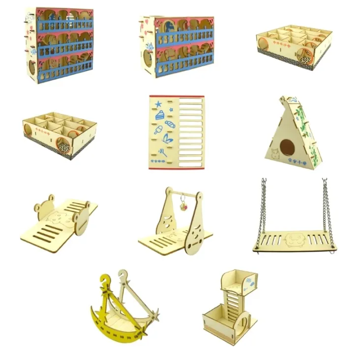 Hamster%20Maze%20Wooden%20Tube%20Tunnel%20Cage%20Seesaw%20House%20Swing%20Small%20Animals%20Pet%20Toys%20-%20Image%202