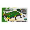 Billiards Snooker Game Table with Full Set of Billiard Balls, 2 Cues, Triangle Family Game for Kids.