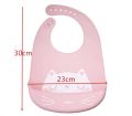 Silicone Baby Bibs with Food Catcher. 