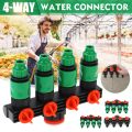 DIY No-Leakage Irrigation System Distributor Hose Splitter 4-Way Watering Splitter 4/7'' 8/11''. 
