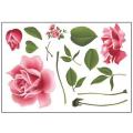 【Cathery Baby Store】Rose Flower Wall Removable Decal Home Room Art Decoration.