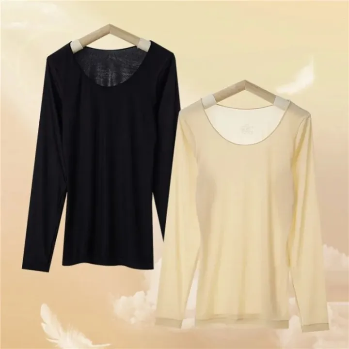 Thermal%20Underwear%20Women%20Tops%20Long%20Sleeve%20Bottoming%20Top%20Seamless%20Long%20Sleeves%20Highly%20Elastic%20Autumn%20Winter%20Thermal%20Shirt%20Women%20-%20Image%204