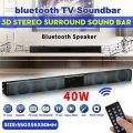 40W Bluetooth Speaker column High Power Portable Speaker TV SoundBar for Computer Music Center Boom Box with TF AUX USB radio.