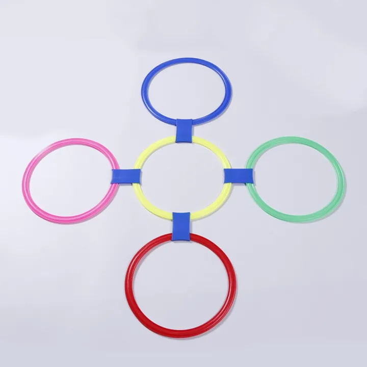 Children Games Hop Jump Rings Set Kids Sensory Play Training Sports Toy ...