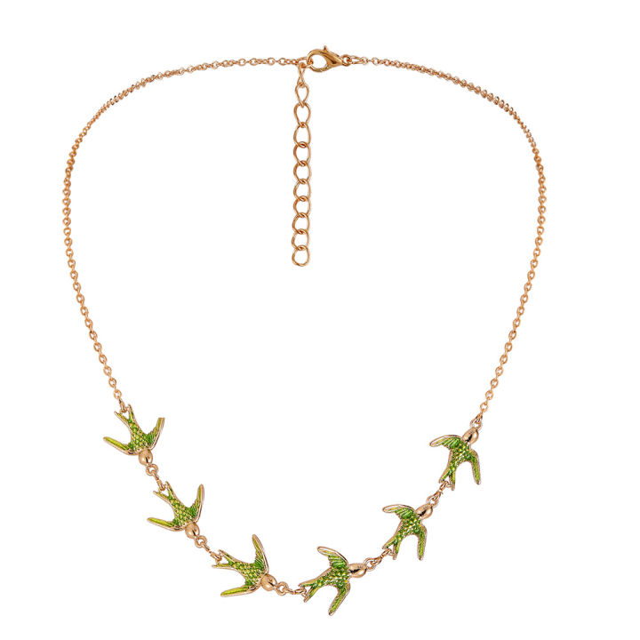 Forest%20Department%20Small%20Fresh%20Drip%20Oil%20Little%20Bird%20Clavicle%20Chain%20Sweet%20and%20Cute%20Little%20Swallow%20Necklace%20Creative%20Pastoral%20Style%20Necklace%20Wholesale%20-%20Image%205