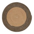 Japanese Style Woven Carpet Jute Round Floor Mat (S). 