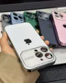 Auto Focus with Large Window Electroplating Frame Phone Case for Apple iPhone 15 Series 14 Series 13 Series 12 Series 11 Series. 