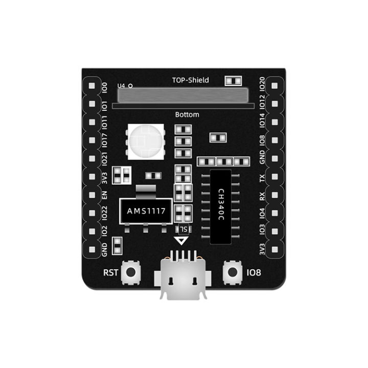 Alibaba%20TG7100C%20docking%20with%20Tmall%20Genie/WiFi+Bluetooth%20module/Anxinke%20TG-01M%20Kit%20development%20board%20-%20Image%204