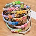 New Girl Headband Cute Love Heart Flower Toothed Hairbands Children Kids Lovely Hair Decorate Hair Hoops Fashion Hair Accessorie. 